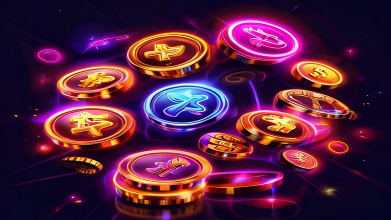 Giao diện slot nổ hũ với bảng thưởng và vòng quay miễn phí